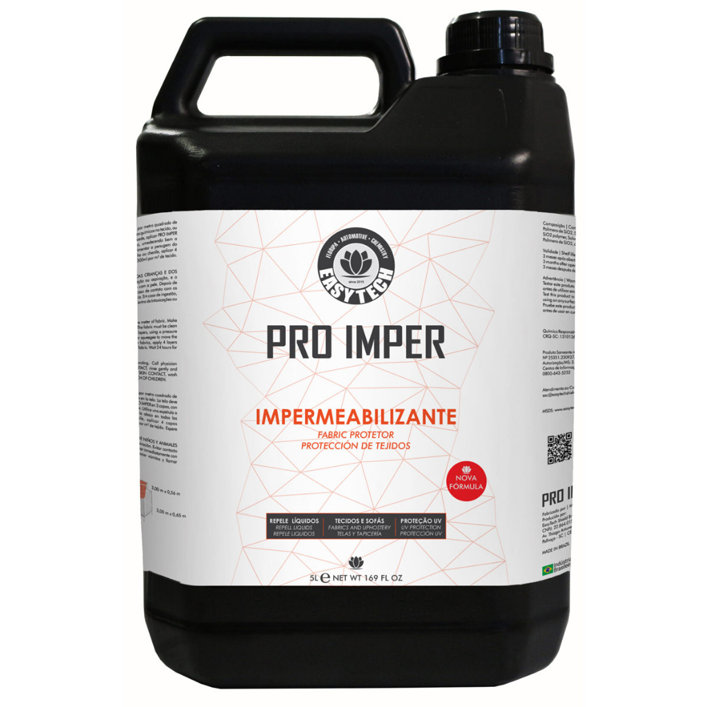 Pro Imper Impermeabilizante de Tecidos, Estofados, Sofás, Poltronas e Assentos a Base de Água EasyTech - 5 Litros