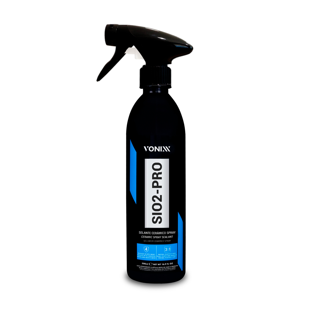 Manutenção de Vitrificadores Vonixx SIO2 Pro - 500ml - Pronto Uso - ação de proteção