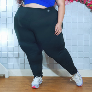 Calça Plus Size Legging Modeladora Fitness Suplex Encorpado Cós Alta Levanta Bumbum em Oferta na Shopee
