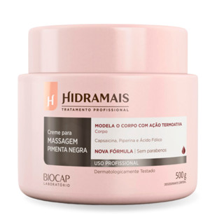 Creme p/ Massagem Pimenta Negra Hidramais 500g - Produto Original