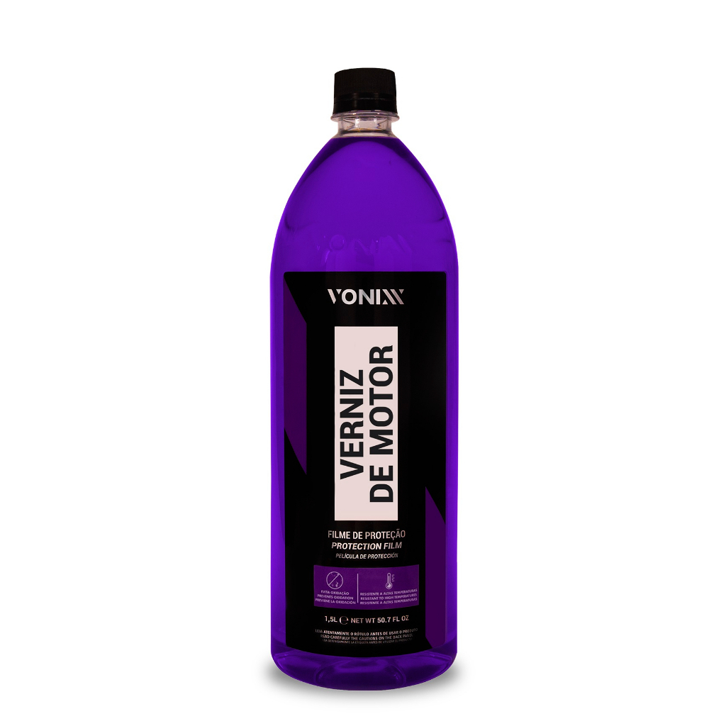 Proteção e Brilho para Motor Verniz 1,5 Litros com Ação Evitar Oxidação no Motor - Resiste Temperaturas Altas Vonixx