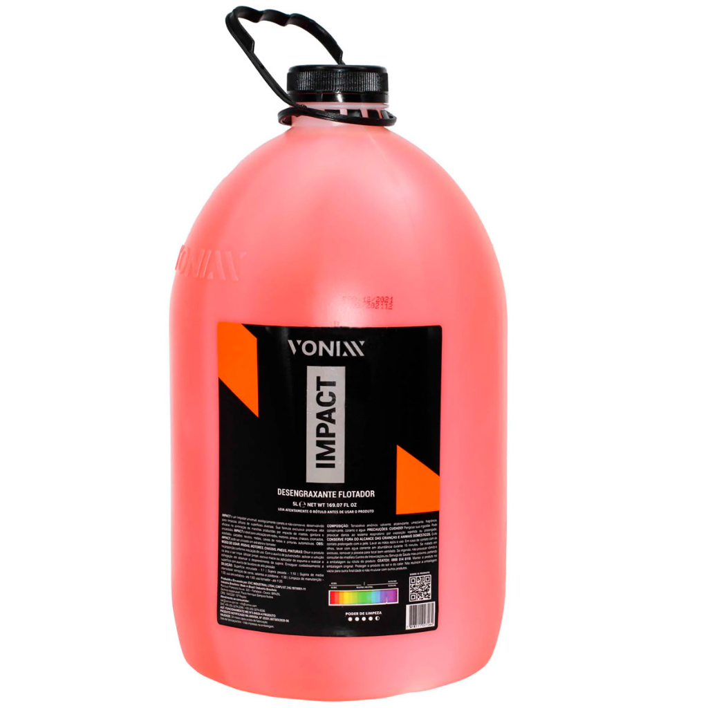 Multilimpador Universal Vonixx Impact - Limpeza Extrema ação de remoção de manchas de insetos, gordura e sujidades 5 L