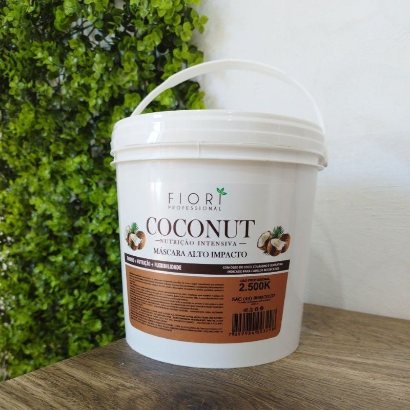 Máscara hidratante de óleo de coco, balde com 2.500ml