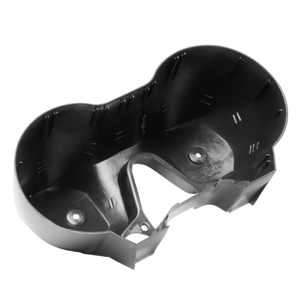 Carcaça Inferior Do Painel Cromo Forte Titan 150 2004 2005 2006 2007 2008 Preto em Oferta na Shopee