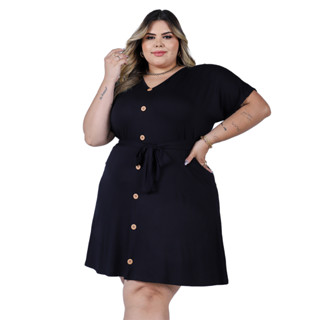 Vestido Feminino Plus Size Moda Evangelica Casual Senhora G GG XG