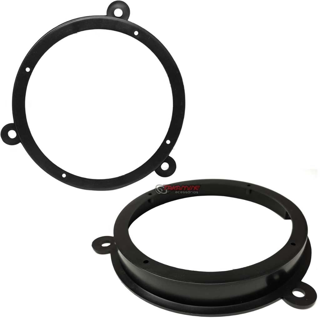 Par de aro adaptador para alto-falante 6" automotivo para March Livina Logan porta dianteira