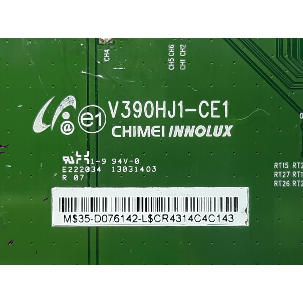 placa tcon tv lg 39ln5400 39ln5700 / v390hj1-ce1