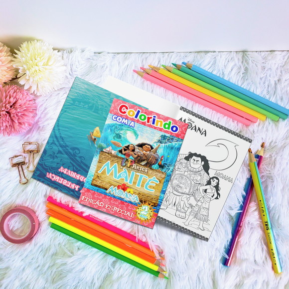 kit Livrinhos Revista 21x15 Para Colorir 16 desenhos Fazemos todos os temas Personalizado Para festa Infantil Eventos