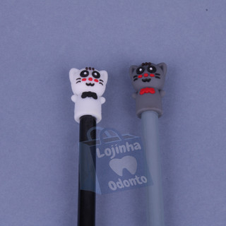 Caneta Gato Anime | Caneta Gatinhos Fofos | Gatinha Fofa | Caneta Gatinhas Fofas | Caneta Gato | Caneta Gata | Estudante | Caneta Divertida | Caneta Pet | Caneta Animal | Caneta De Gel De Silicone Com Desenho | Artigos De Papelaria | Papelaria Criativa
