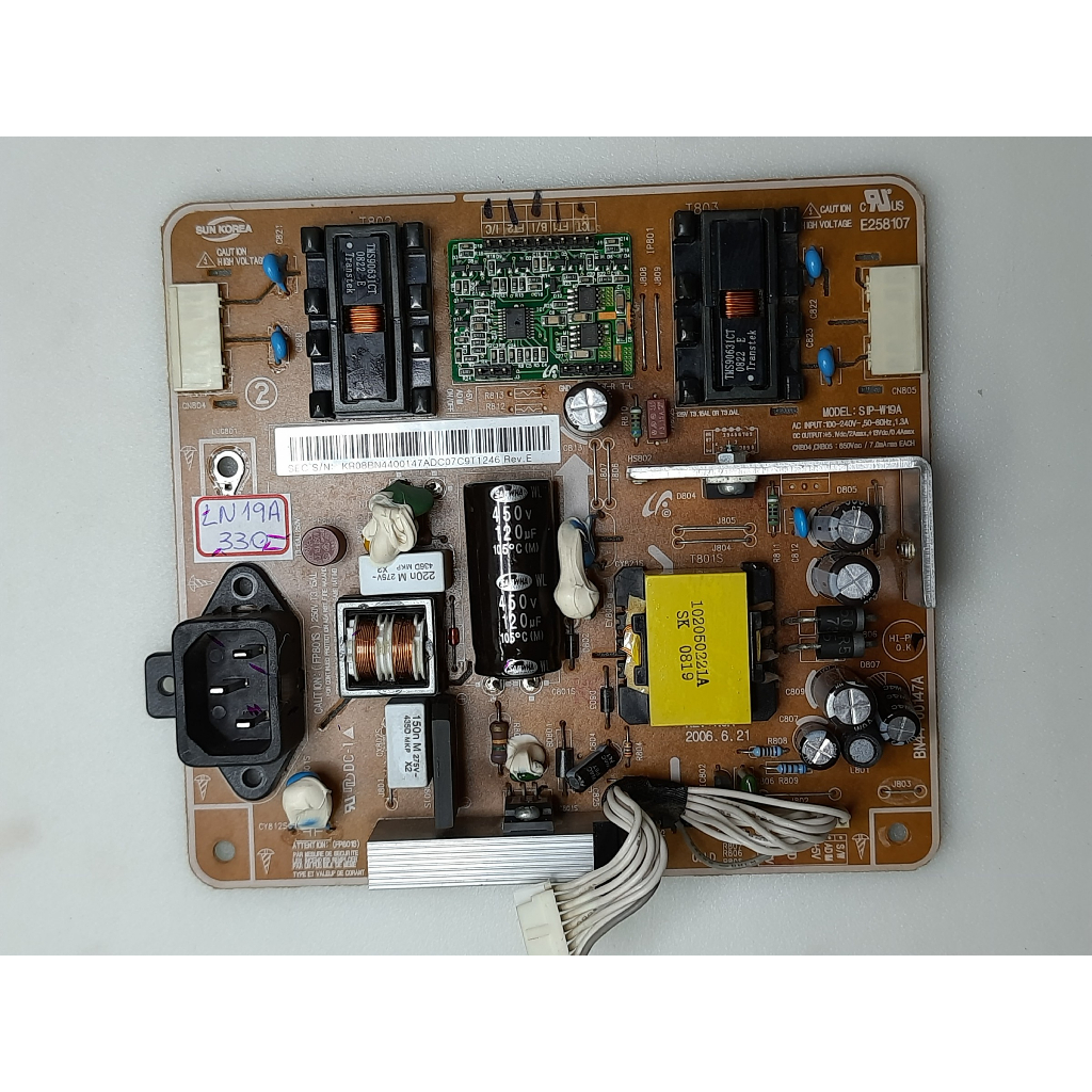 placa da fonte tv samsung ln19a330 ln19a330j1