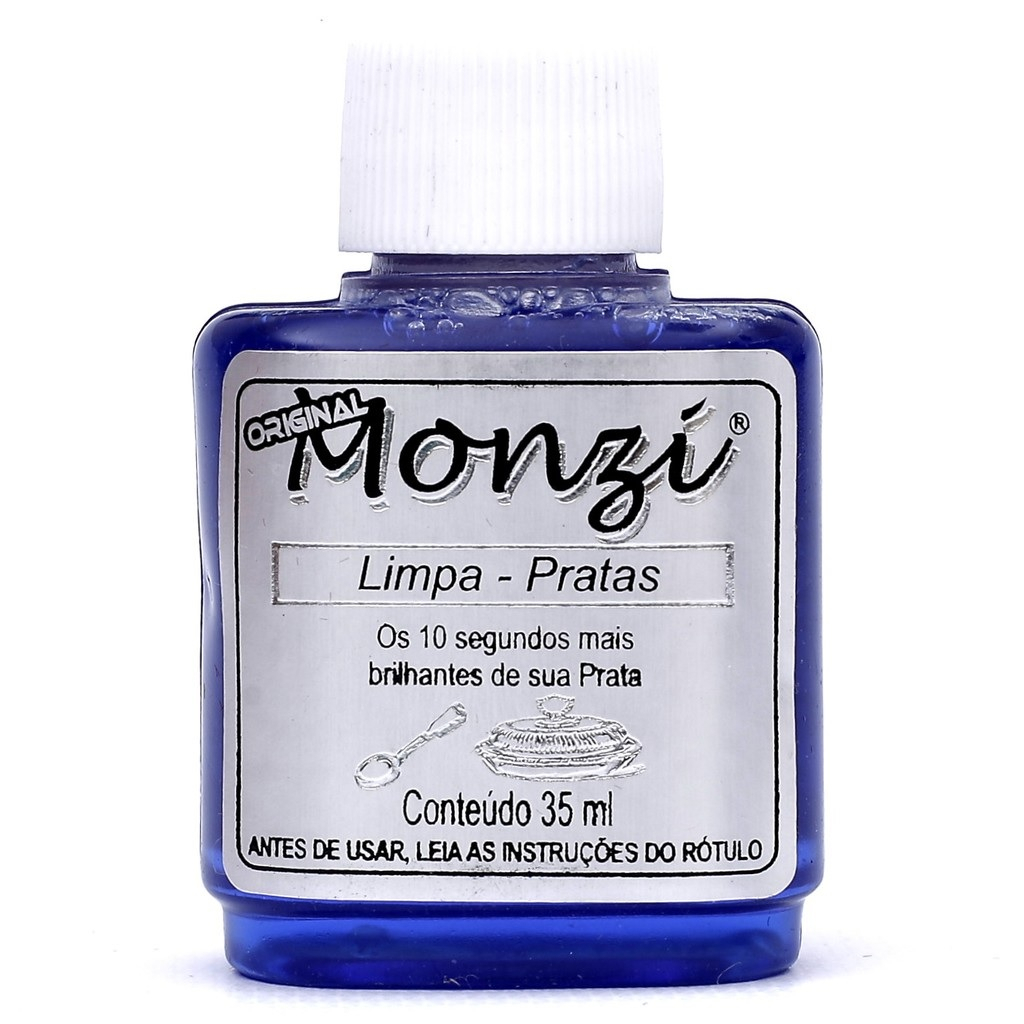 1 unidade monzi azul limpeza de prata 35ml - a pronta entrega em Oferta na Shopee