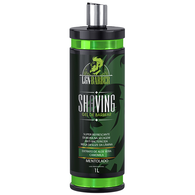 Shaving gel parabarbear menta 1L - LGN Barber em Oferta na Shopee