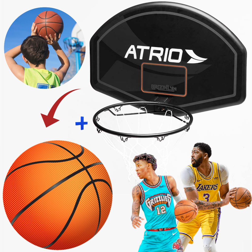 Tabela De Basquete Semi Pro À Prova D'agua Aro 38 Cm + Bola