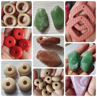 Peças acrílicas grandes para montagem de colares pingentes e Entremeios grandes. em Oferta na Shopee