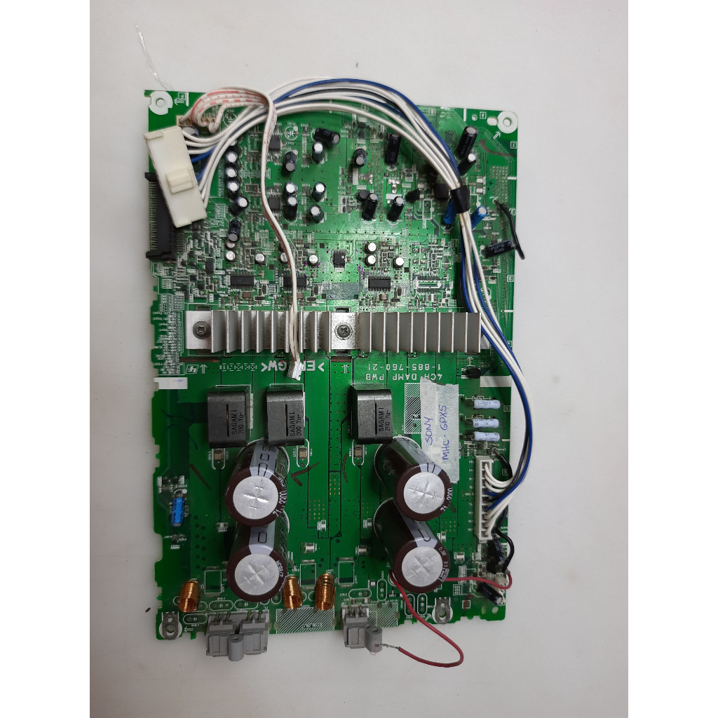placa amplificadora som sony mhc gpx5. defeito.