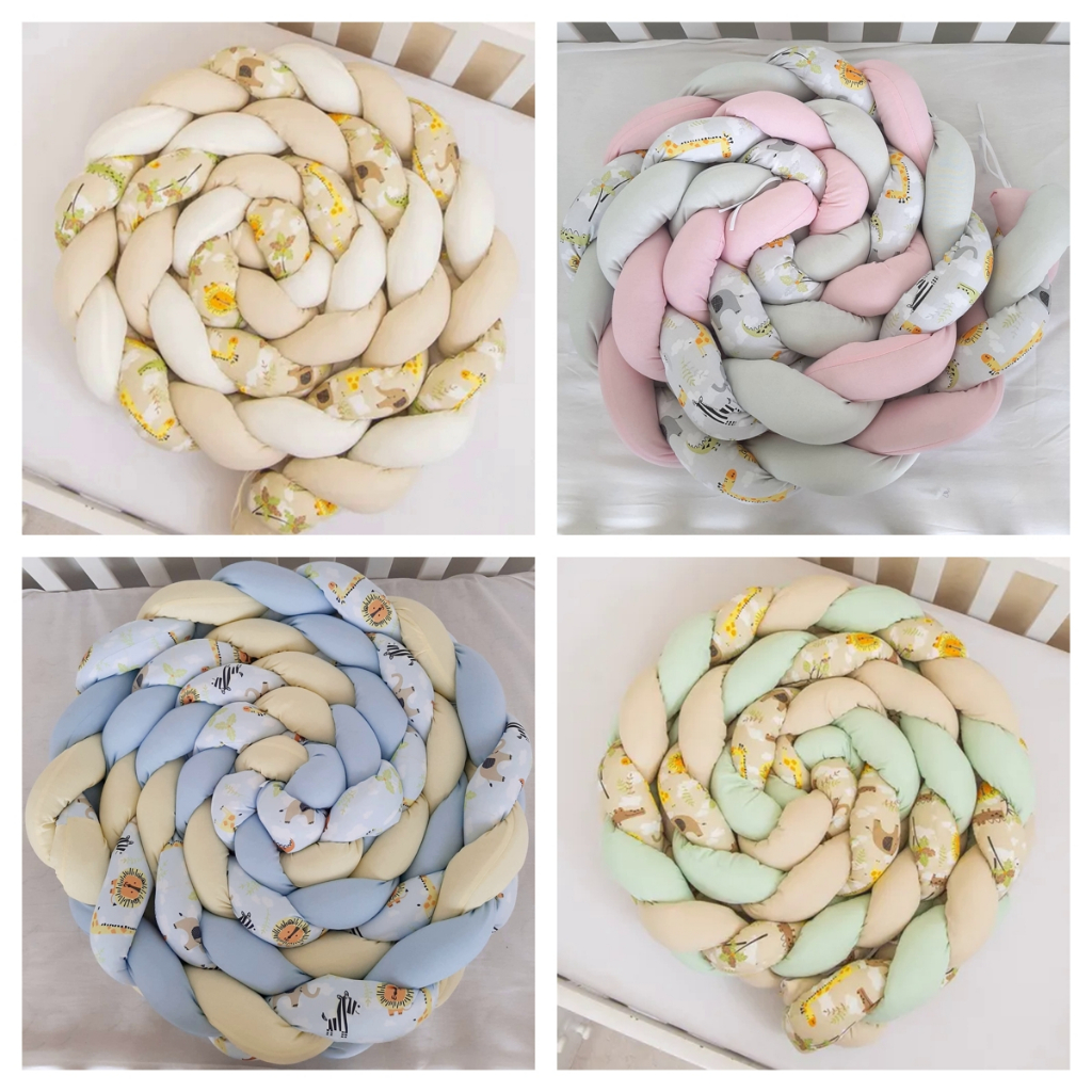 Promoção Trança Protetora Para Laterais De Berço Americano Com 4 Mts