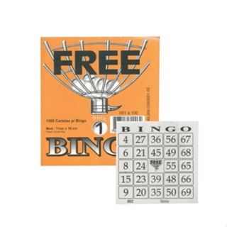 Cartela De Bingo Free ( 1 Pacote C/1200 Cartelas ) 11x10cm em Oferta na Shopee