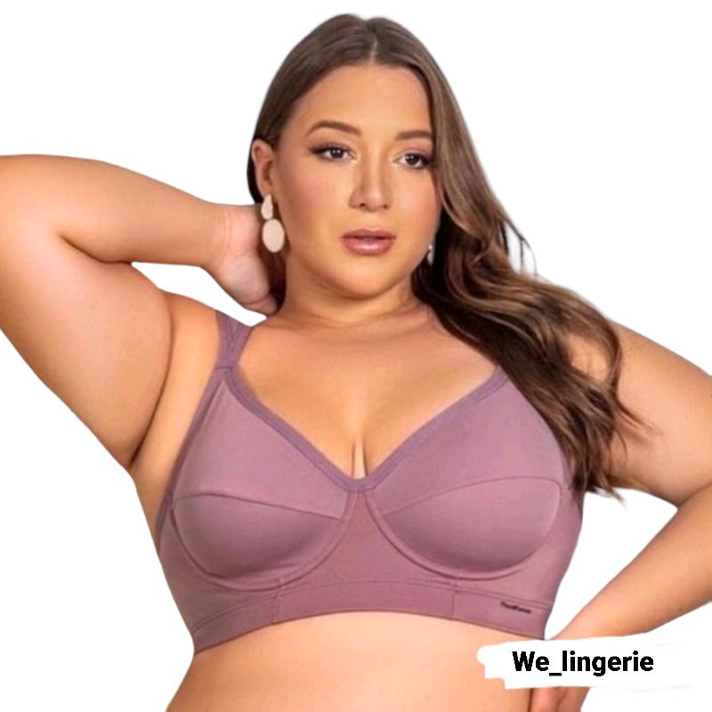 Sutiã Reforçado Sustentação Plus Size Com Aro Soutien Confort Sem Bojo Com Aro ~Sutien Sustentação Lingerie Roupa Íntima