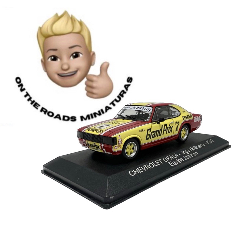 Miniatura Chevrolet Opala Stock Car - Ingo Hoffmann - (1980) Equipe Johnson 1/43