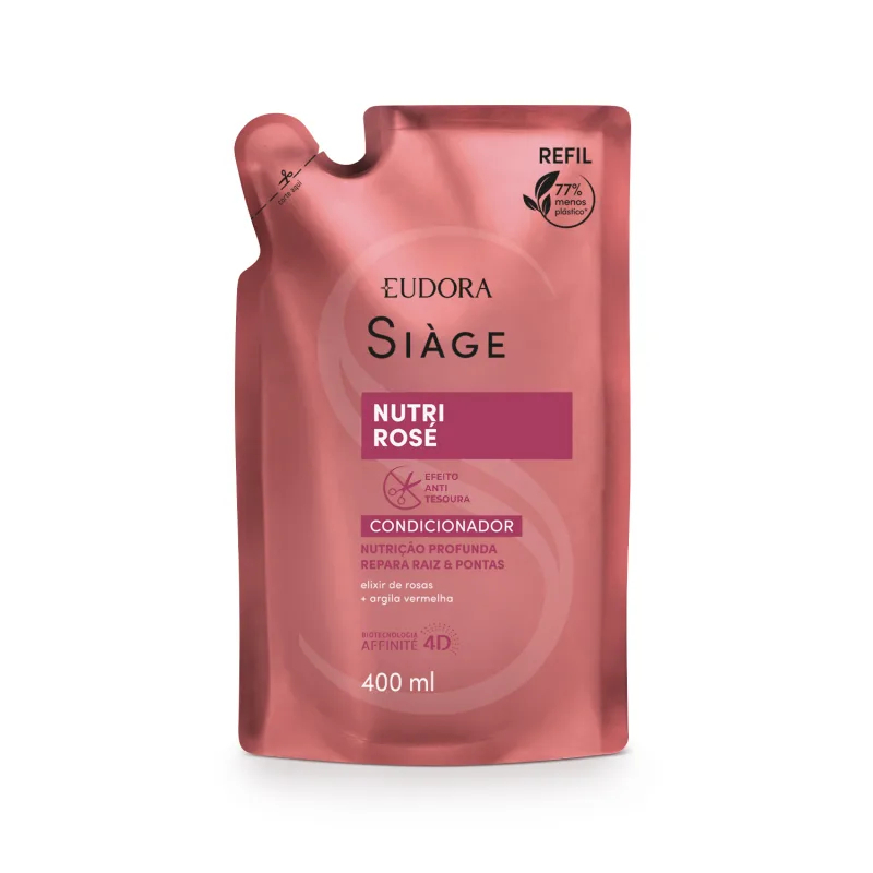 Refil Condicionador Siàge Nutri Rosé 400ml em Oferta na Shopee