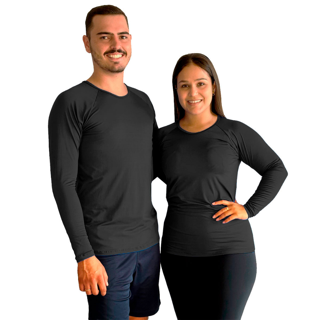Blusa Termica Masculina Camisa Termica Feminina Proteção UV Fator 50+ Unissex