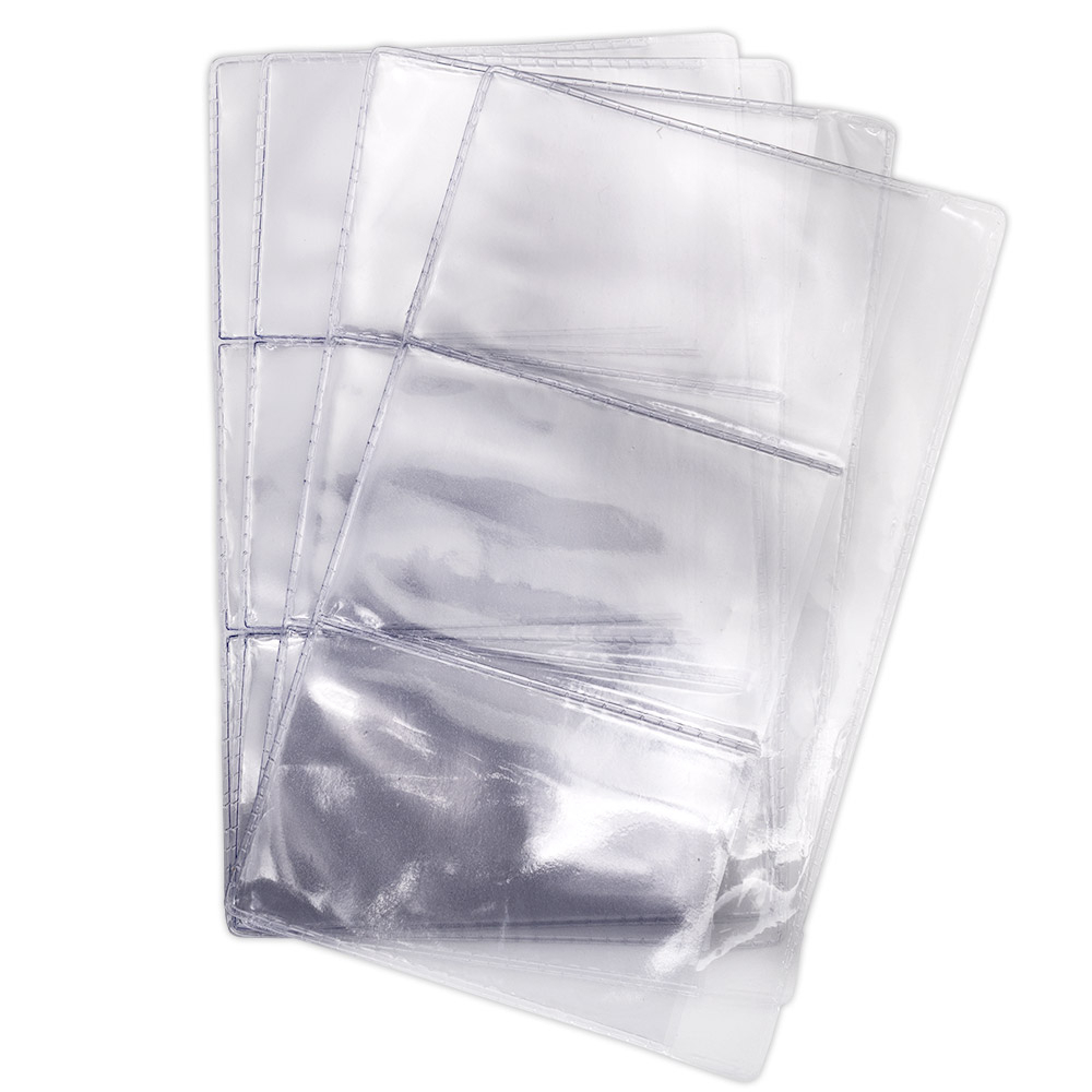 Miolo de Porta Cartão - Pacote de 100 un - PVC CRISTAL em Oferta na Shopee