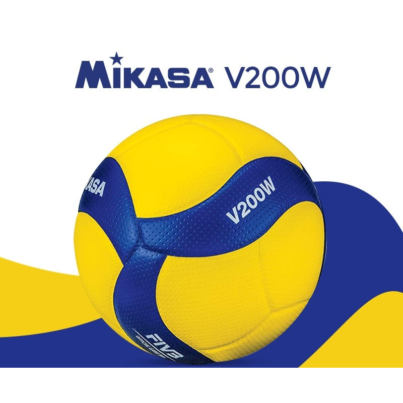 Bola De Voleibol V200w Amarelo E Azul - Mikasa