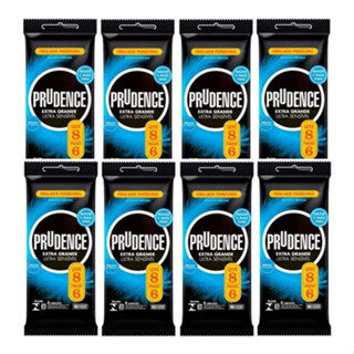 Camisinha Preservativo Prudence Extra Grande 56mm Kit 64 Und