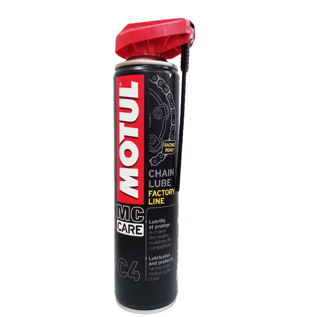 Spray Lubrificante de Corrente Motul C4 Chain Lube Factory Line 400ml em Oferta na Shopee
