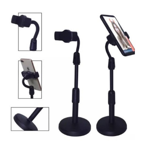 Suporte Celular Tripe Smartphone Articulado 360º Mesa Portátil Selfie Multifunções