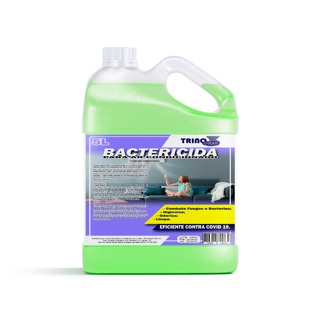 Detergente Bactericida Limpeza Ar Condicionado - 5 Litros