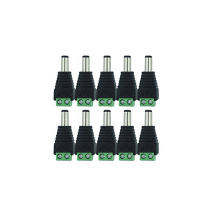 Kit 10 Conector P4 Macho Borne Cftv