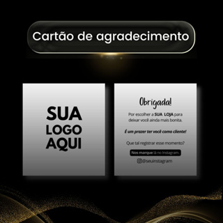 Cartão De Agradecimento Para Clientes De Lojas Personalizados Com A Sua Logo 8cmX9cm em Oferta na Shopee