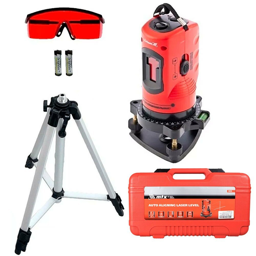 Nível Laser Horizontal E Vertical - Com Tripé E Alcance 10m