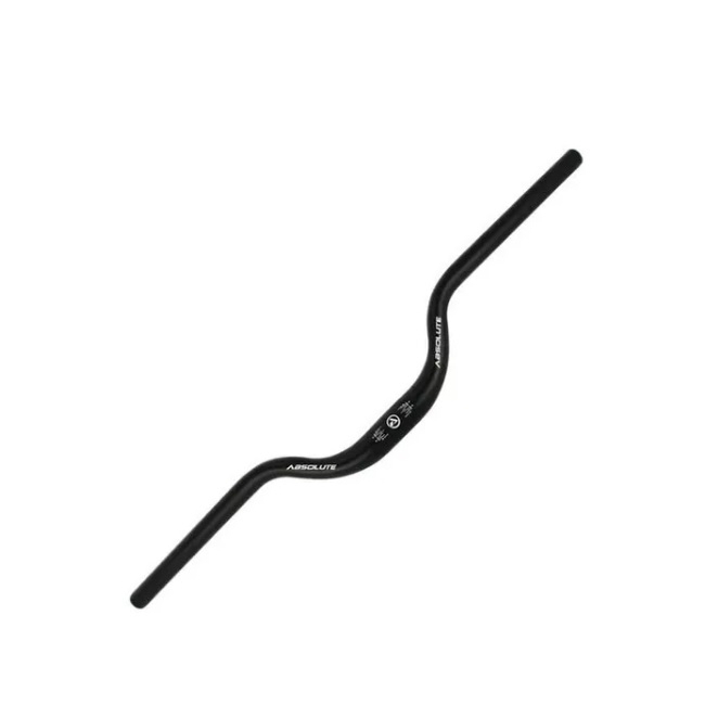 Guidão Alumínio Absolute Preto 31.8mm X 720mm 60mm Curvo Alto Elevado Bicicleta Aro 29 - Super Leve