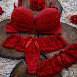 Trio lingerie de Luxo calcinha sutiã perneira langerie sensual per sex calcinha fio dental soutien com bojo sutiã com bojo