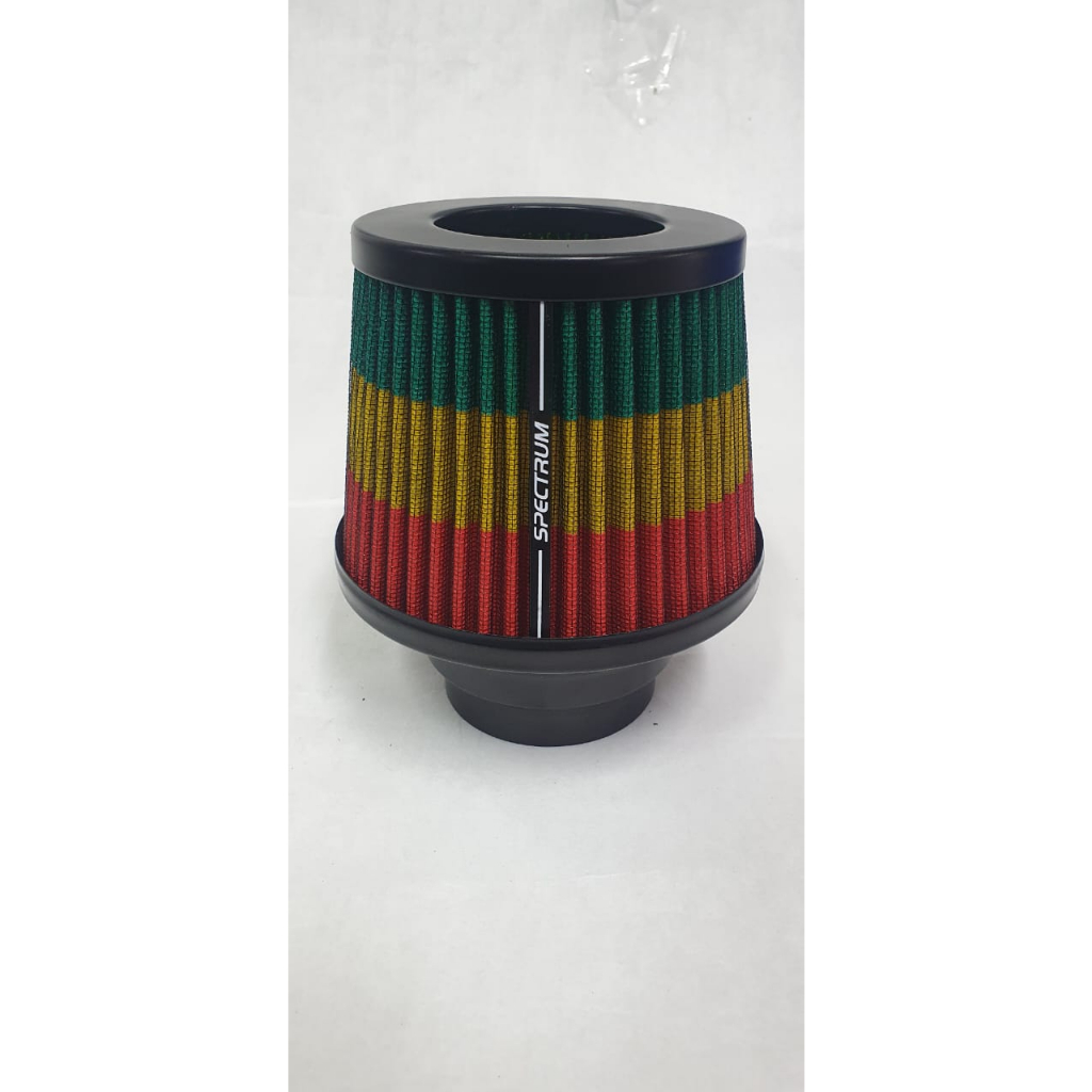 Filtro de Ar Esportivo Spectrum Duplo Fluxo Monster Preto Jamaica - Medidas Variadas