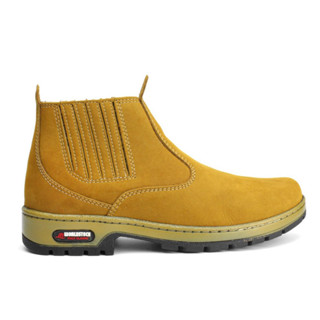 Bota Botina Butina Masculina New world de Couro super promoção imperdível Sola Costurada Resistente Trabalho