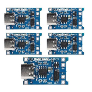 Kit Módulo Carregador de Bateria Usb C 5v 1a 18650 tp4056 de Lítio Placa de Carregamento Com Proteção Funções Duplas 1a li-ion
