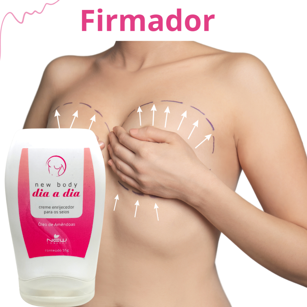 Creme Firmador Para os Seios com Ativo de Ação para Firmar e Levantar Peitos Caídos, Flácidos Moles