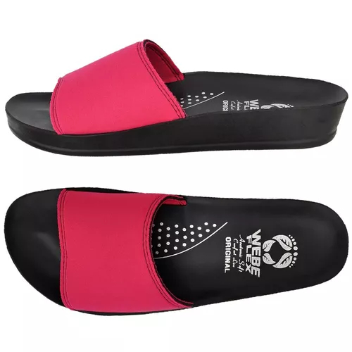 Sandália Feminina Ortopédica Webe Flex Pink Leve Confortável Chinelo Feminino Birken Slide Anatômico