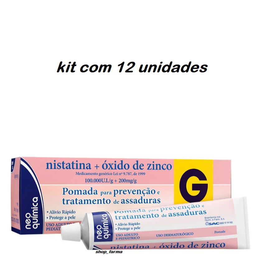 kit 12 x Pomada para Assadura Infantil Envio Imediato 60g