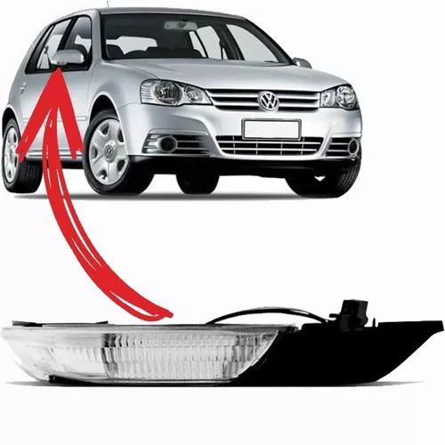 Pisca Retrovisor Golf Polo 2008 2009 2010 2011 2012 Com Chicote Lado Direito
