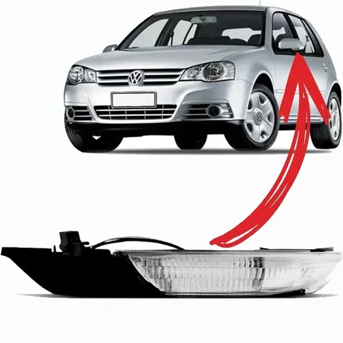 Pisca Retrovisor Golf Polo 2008 2009 2010 2011 2012 Com Chicote Lado Esquerdo