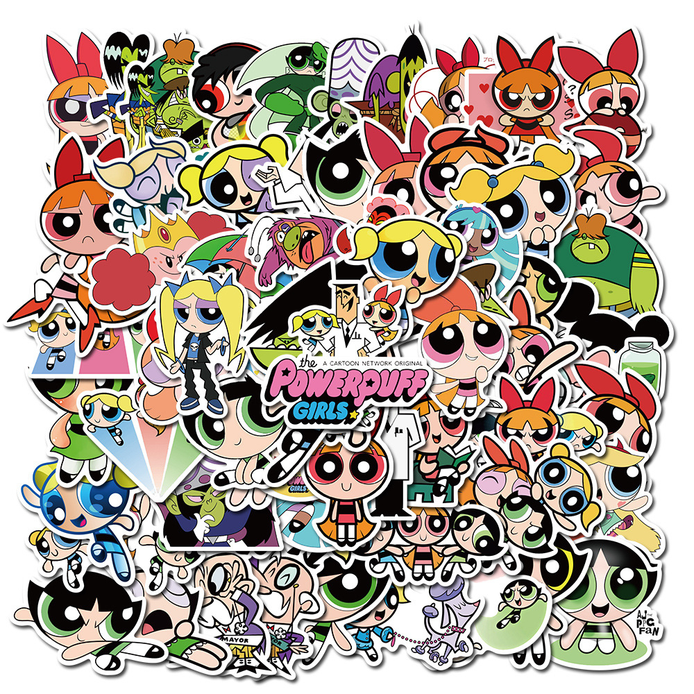 KIT com 50 Adesivos À Prova D'água - Frozen / Saitama / Naruto / Pokémon / Unicórnio / Coelho - Sem repetição