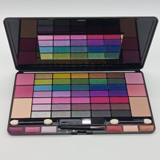 Kit Estojo Completo da P&W Com Paleta de Sombra/Blush/Pó e Batom