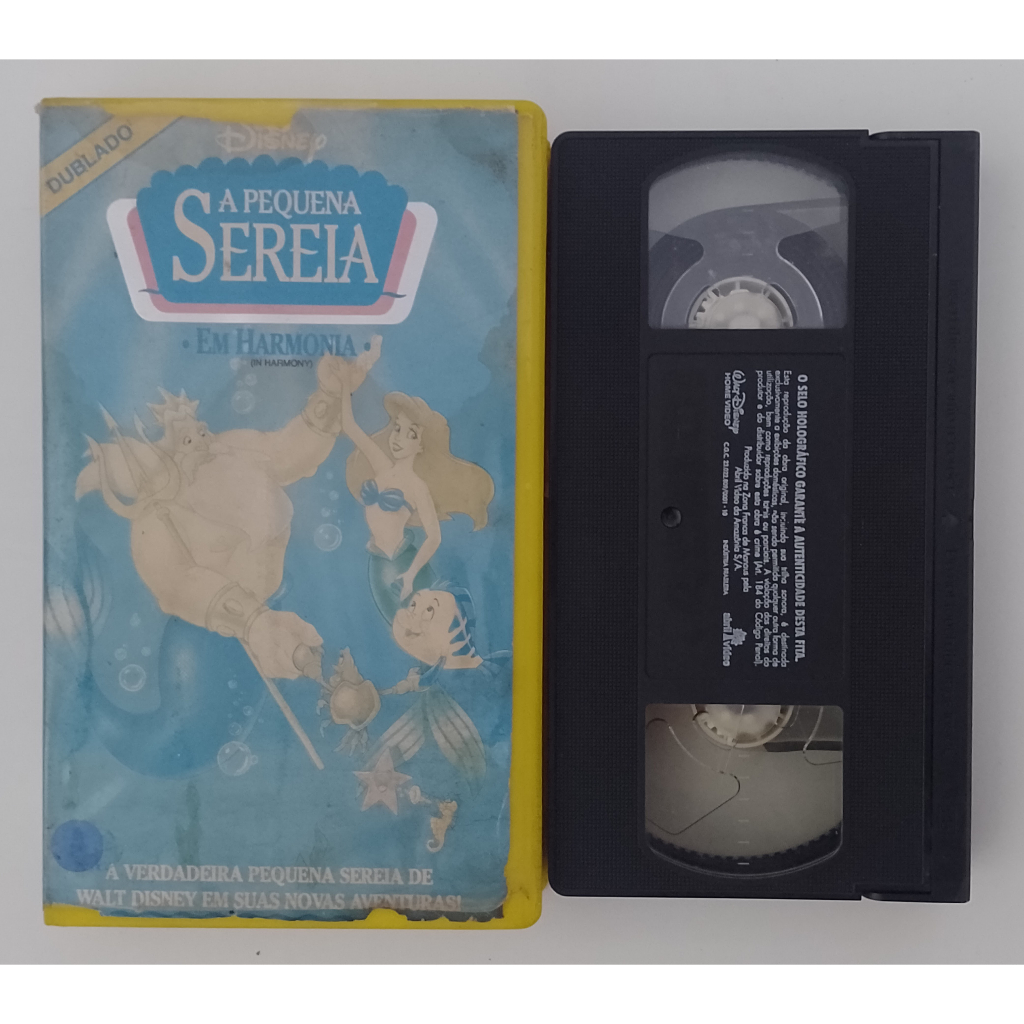 Fita Vhs Original - Disney: A Pequena Sereia - Em Harmonia