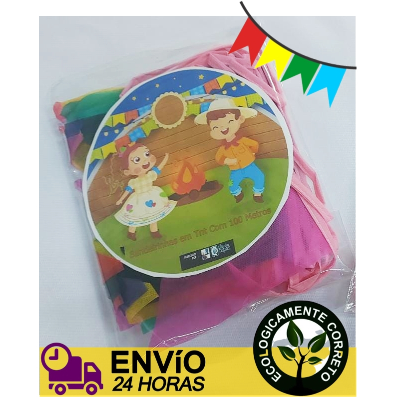 Bandeirinha Festa Junina Em TNT 10 Metros