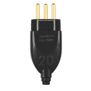 Plug Macho Titã para Extensão Elétrica 2p+T 20A Preto Prensa Cabo Indústria Ligação Cabo Elétrico Elétrica