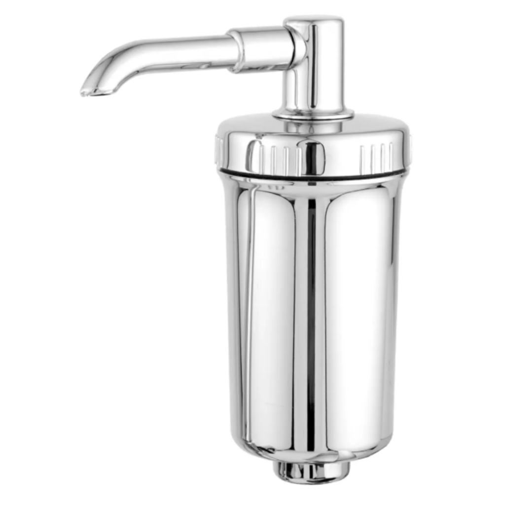 Filtro Copo Abs Com Refil/Vela Para Torneira De Cozinha Carvão Ativado Universal - Acompanha Dois Refil/Vela